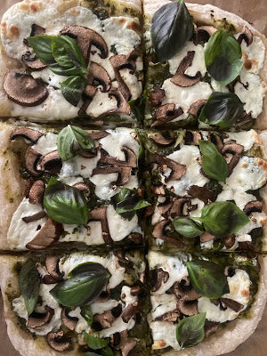 Savory Sunday: Mushroom Basil Pizza