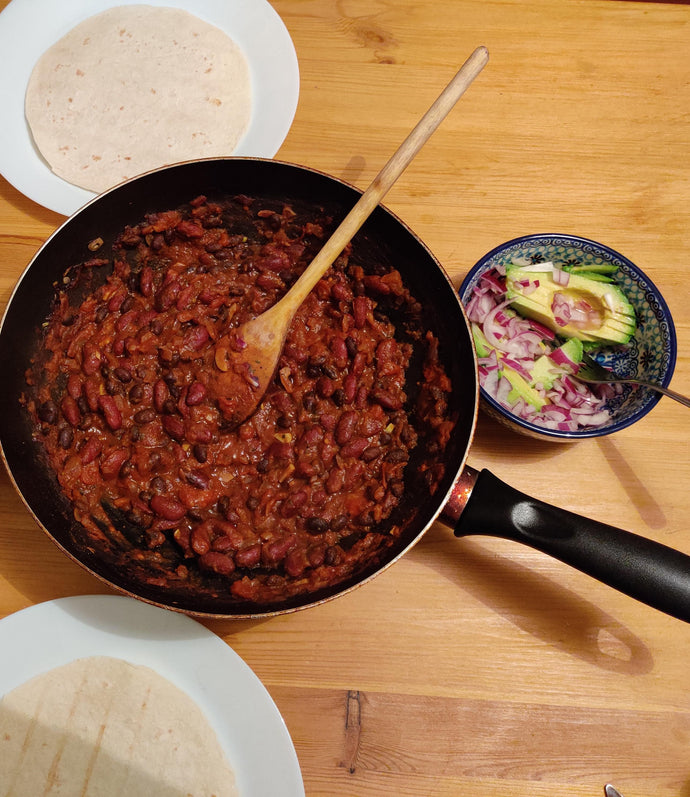 Tortillas with avocados in ceviche like dressing, it was soo delicious!