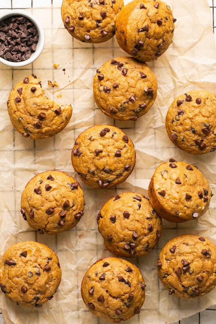 Chocolate Chip Banana Pancake Muffins