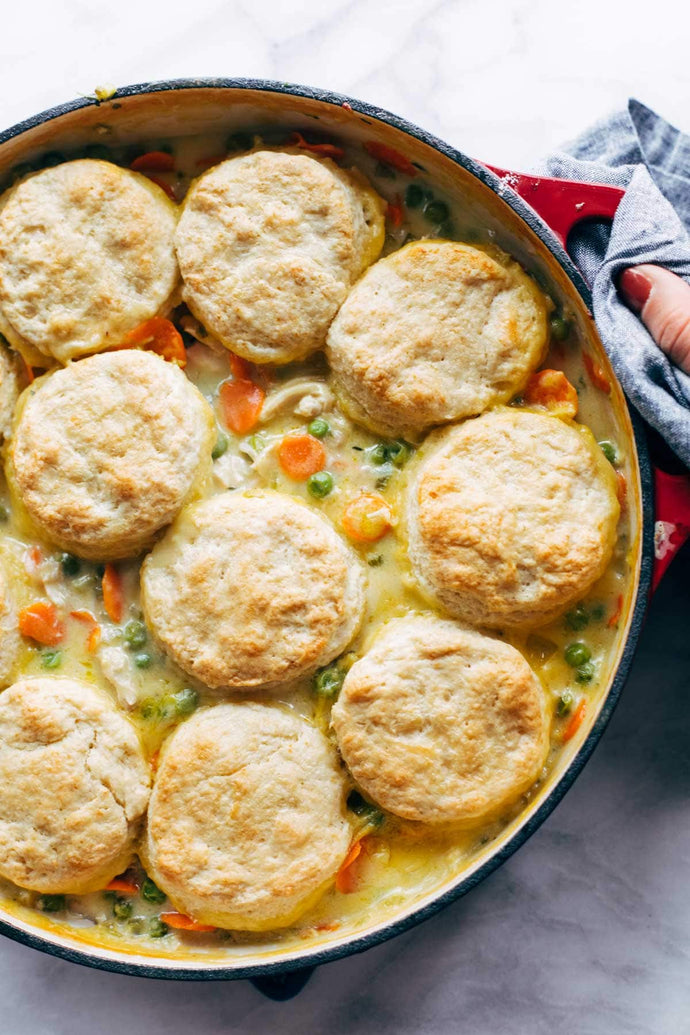 Chicken Pot Pie with Biscuits