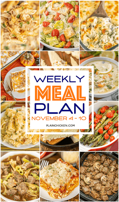 What’s For Dinner? {Weekly Meal Plan}