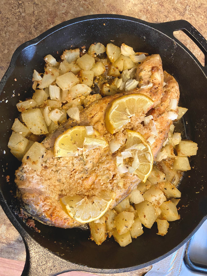 Salmon and potatoes🤤🤤