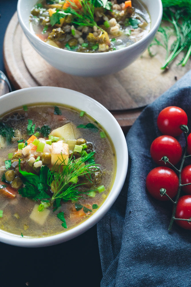 Nourishing Barley Minestrone Soup [Vegan]