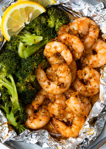 Shrimp and Broccoli Foil Packs