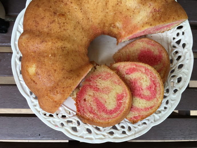 Show Your Love with a Delicious Strawberry Marble Pound Cake