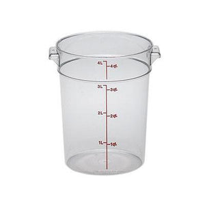 12PCE Camwear Food Storage Container Round 3.8L Clear (135) RFSCW4