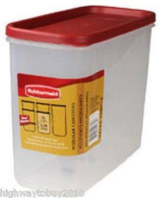 (6) ea Rubbermaid 1776472 Racer Red  16 Cup Dry Food Storage Containers
