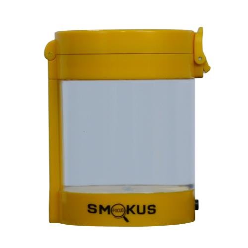Smokus Focus Middleman Display Container w/LED and Dual Magnification - Yellow