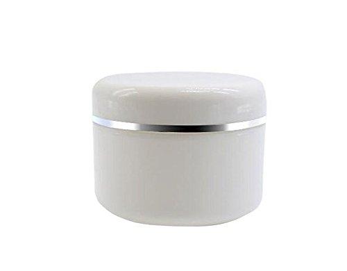 20G/50G/100G Refillable Make-Up Cosmetic Jars White Plastic Jar With Dome Lid Empty Face Cream Lip Balm Lotion Storage Container Case Pot  (100G)
