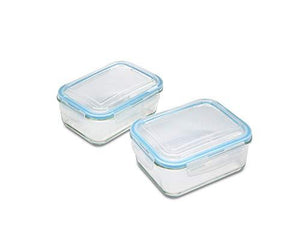 1790 Glass Food Storage Containers 4 Piece Set - 2 Leak Resistant 1520Ml Glass Storage Containers - Perfect Lunch Containers For Adults - Bpa Free Glass Storage Containers With Lids