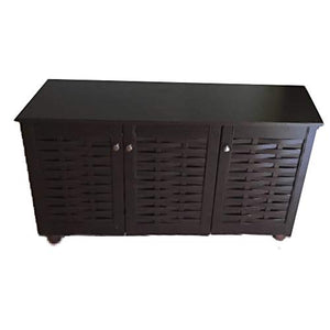 17 Pair Shoe Storage Cabinet XL Large Bench Entrance Organizer Footwear Closet Accent Heavy Duty Mid-Century Rustic Patio & ebook