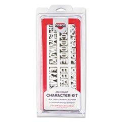 * Character Kit, Letters, Numbers, Symbols, White, Helvetica, 258 Pieces