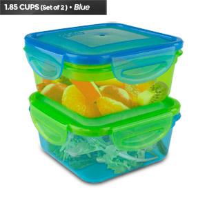 Cool Gear Expandable Air Tight Food Storage Lunch Box 1.85 CUP BPA-free 2-Pack