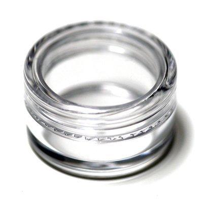 10Ml Empty Plastic Cosmetic Jars X 10 Clear With Clear Lids For Creams/Sample Makeup Creams Eye Shadow Powder Storage Container Bottle