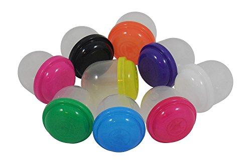 1 Inch Empty Acorn Vending Capsules - Assorted Colors - 250 Count