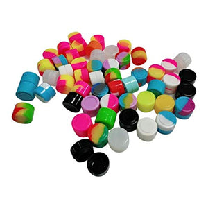 Gentcy Silicone 2ml 50pcs Containers Silicone Storage Jar Seals Oil Wax Concentrate 13color