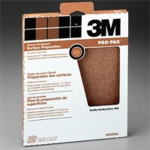 3M 88596 Pro-Pak 100C-Grit Garnet Sandpaper, 9"x11"