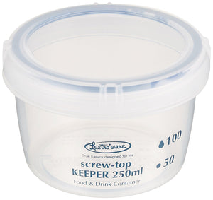 * Storage Containers Screw Top Keeper 250 Shallow Antibacterial B-2270kn