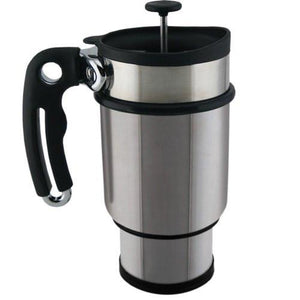 Planetary Designs Stainless Double Walled French Press Travel Mug-14oz