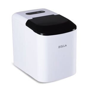 Della Portable Ice Maker Machine for Counter Top - Makes 26 lbs of Ice per 24 hours - Ice Cubes ready in 7 Minutes White