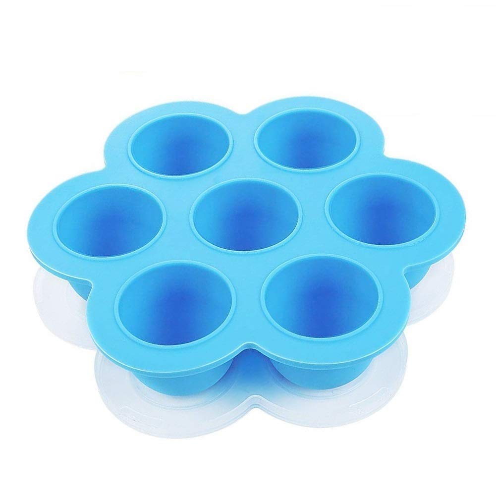 SAKOLLA Silicone Egg Bites Molds for Instant Pot Accessories,Fits Instant Pot 5,6,8 qt Pressure Cooker, Food Freezer Trays with Lid, Ice Cube Trays,Food Storage Containers
