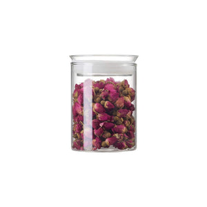 ZENS Airtight Glass Jar Container, 15oz 450ml Clear Glass Canister with Lid, Food Storage jarsÂ for Serving Tea and Spice.