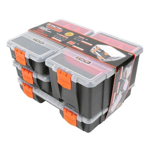 4-in-1 Black & Orange Tool Organizer Box Set