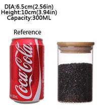 6 Size Glass Storage Bottles Food Canister For Kitchen Containers Jars Box Spice