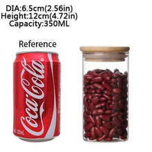 6 Size Glass Storage Bottles Food Canister For Kitchen Containers Jars Box Spice Tea