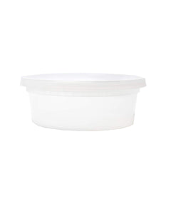 EDI D08050 Deli Food Storage Containers with Lids 50 Sets (8oz), Clear