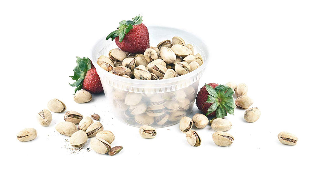 [40 Sets] Reusable Food Storage Containers with Lids - 12 oz Plastic Takeout Deli Counter Combo Pack Microwaveable Freezer Safe BPA Free Home Delicatessen Restaurant Packaging or Pantry Organization