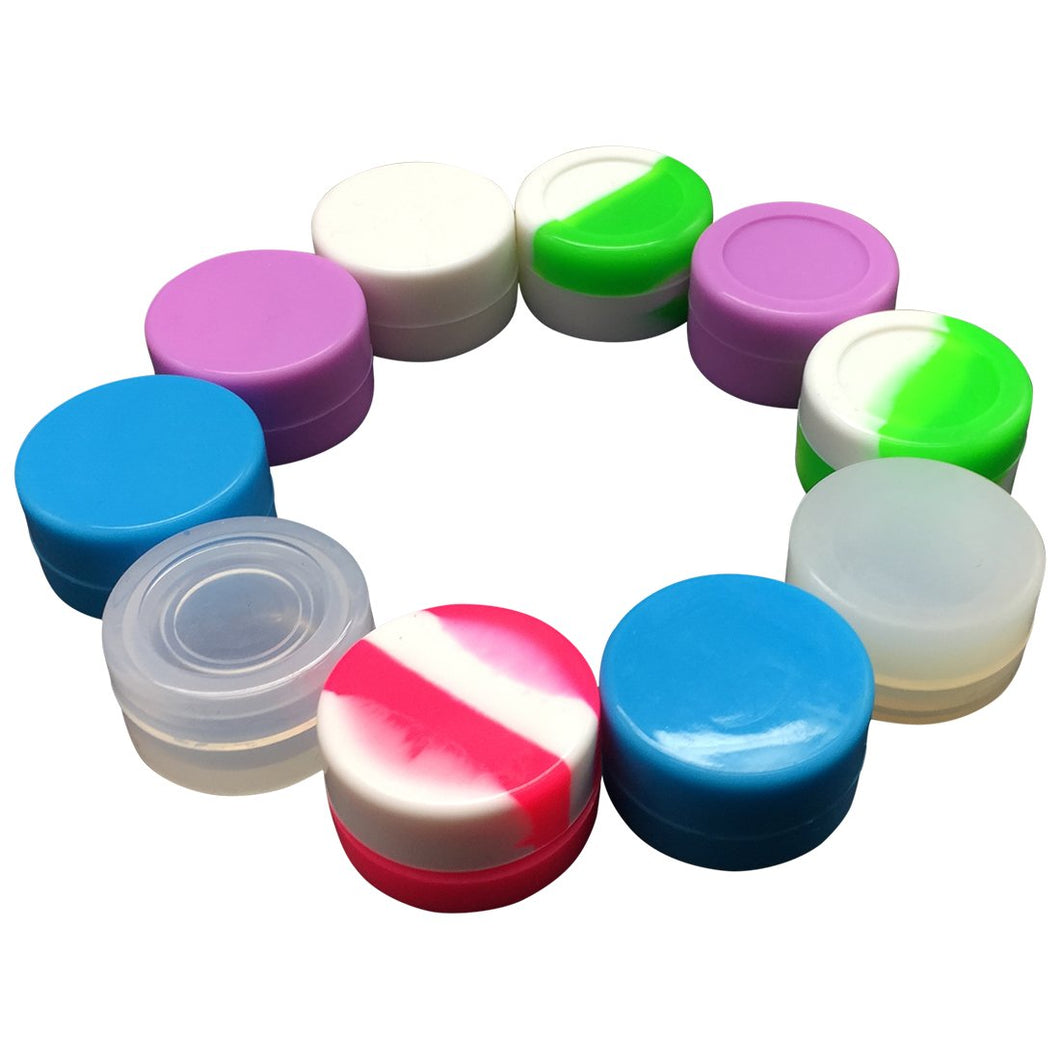 Gentcy Silicone 5ml 50pcs Lots Silicone Container Silicone Jars For Concentrate Oil Wax