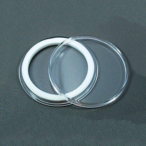 (3) Air-Tite 39Mm White Ring Coin Holder Capsules For 1Oz Silver & Copper Rounds Casino Chips