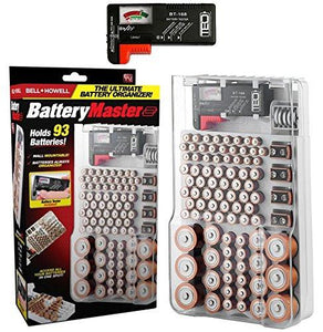 Bell + Howell BATTERY MASTER, Tester/Checker, Storage, Organizer, Holder As Seen On TV (Original)