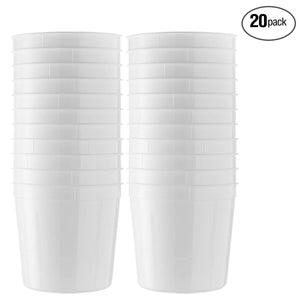 Basix 86 oz. Freezable Deli Food Storage Containers w/Lids - Package of 20 - Food Storage White