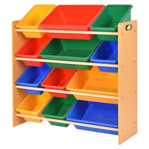 Honey-Can-Do Kids Toy Organizer and Storage Bins in Natural