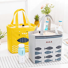 Portable Drawstring Lunch Tote Bag Picnic Bag Cooler Insulated Handbag Food Storage Container