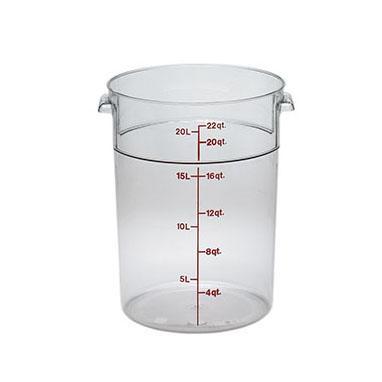 6PCE Camwear Food Storage Container Round 20.8L Clear RFSCW22