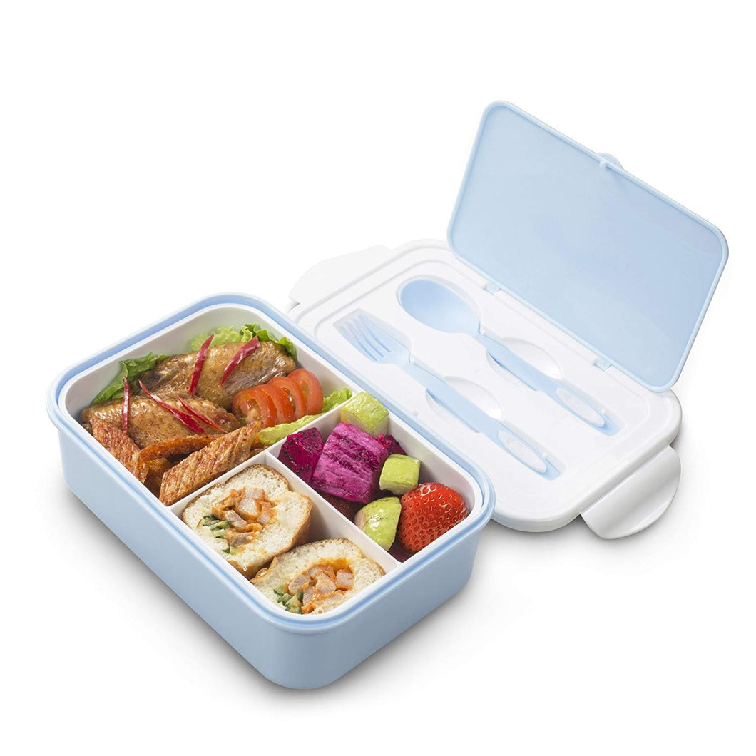 Bento Lunch Box for Kids –3 Compartments Containers – FDA Blue