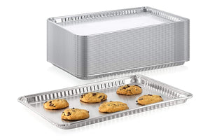 Pack of 15 Aluminum Square Baking Pans - Disposable Foil Cooking Tins - Ideal for Brownie, Coffee Cakes, Side Dishes – Use as Portable Food Storage Container - Standard Size 16" x 11-¼ x 3/4” Inch