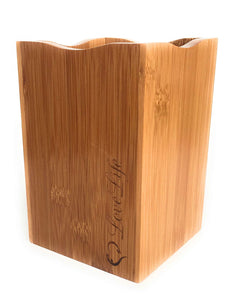 Bamboo Utensil Holder LARGE Caddy-Box-Storage-Container-Desktop and Counter-top Tidy-Storage-MATCHING UTENSILS AVAILABLE