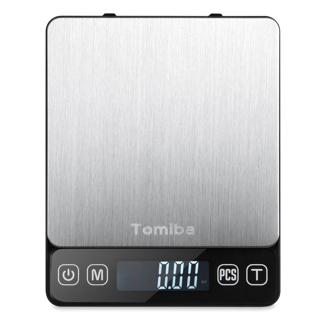 Tomiba 3000g Digital Touch Pocket Scale Small Portable Kitchen Food Scale Electronic Precision Weed Jewelry Scale, 0.01oz (0.1g) Resolution, 4 AAA Batteries Included