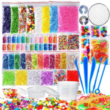 36 Pack Slime Making Kit Supplies 6pack Foam Beads 51500pcs,10pack Slime Storage Containers,12 Glitter Shake Jars,3pack Fishbowl Beads,2000pcs Fruit S