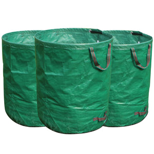 FLORA GUARD 3-Pack 72 Gallons Garden Waste Bags - Heavy Duty Compost Bags with Handles