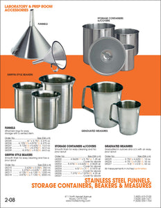 Storage Containers-Laboratory Accessory-Mortech Manufacturing Company Inc. Quality Stainless Steel Autopsy, Morgue, Funeral Home, Necropsy, Veterinary / Anatomy, Dissection Equipment and Accessories