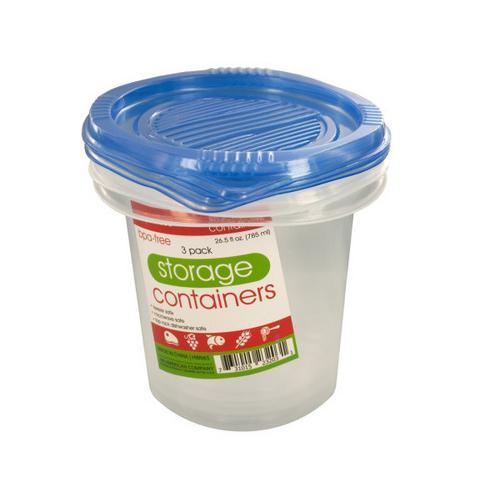 265 oz Round Food Storage Container Set ( Case of 48 )