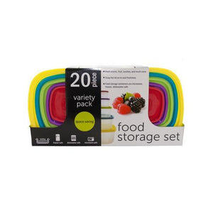 20-Piece Variety Pack Food Storage Containers Set ( Case of 1 )