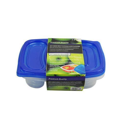 2-section storage containers pack of 2 ( Case of 12 )