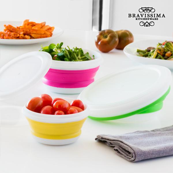 Bravissima Kitchen Folding Food Storage Containers (3 pieces)
