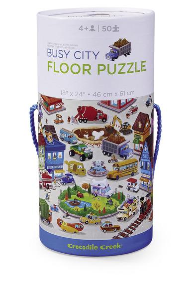 Busy City Canister Floor Puzzle